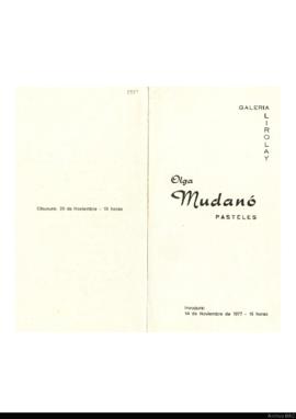 Catálogo de la exposición &quot;Olga Mudanó: pasteles&quot;