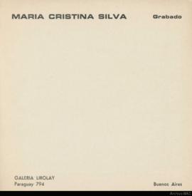Catálogo de la exposición &quot;María Cristina Silva: grabado&quot;