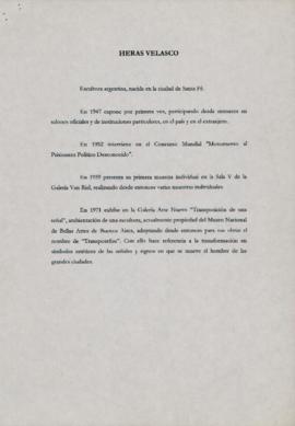 Curriculum vitae &quot;Heras Velasco&quot; [1947-2003] (copia)