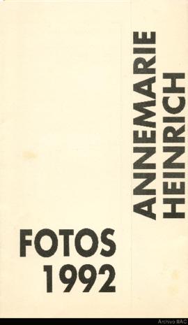 Exposición &quot;Fotos 1992 Annemarie Heinrich&quot;