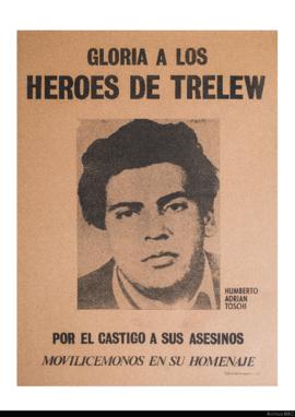Afiche político de convocatoria del Partido Revolucionario de los Trabajadores &quot;Gloria a los...