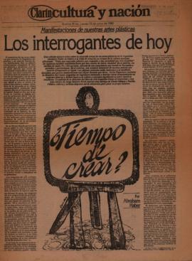 Suplemento &quot;Cultura y Nación&quot; del diario Clarín, 12 de junio de 1980