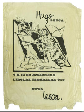 Afiche de exposición “Hugo Lesca&quot;