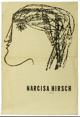 Afiche de exposición “Narcisa Hirsch&quot;