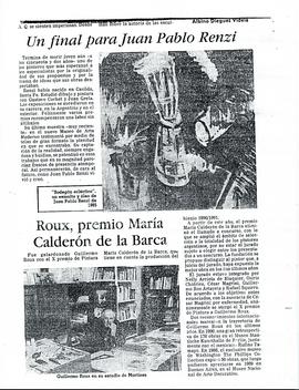 Artículo periodístico del diario La Prensa titulado &quot;Un final para Juan Pablo Renzi&quot; (copia)