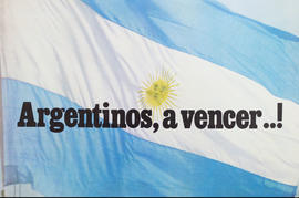 Afiche político &quot;Argentinos, a vencer..!&quot;