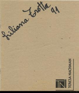 Catálogo de la exposición “Liliana Trotta 91&quot;