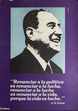 Afiche de la Revista Movimiento [Juan Domingo Perón]