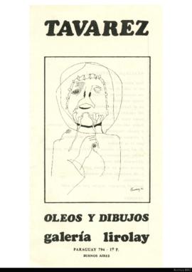 Catálogo de la exposición &quot;Tavarez: óleos y dibujos&quot;