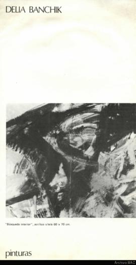 Catálogo de la exposición “Delia Banchik: pinturas&quot;