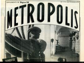 Suplemento del diario Página 12 &quot;Metrópolis&quot;, año 1, no. 50