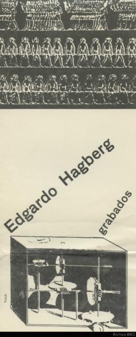 Folleto de la exposición &quot;Edgardo Hagberg: grabados&quot;