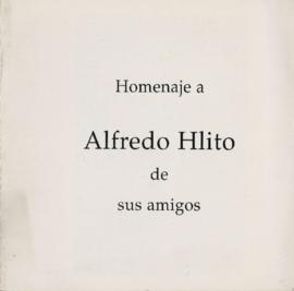 Folleto de la exposición &quot;Homenaje a Alfredo Hlito de sus amigos&quot; realizada en la Galería Julia Lublin