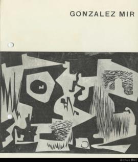 Folleto de la exposición &quot;González Mir: 12 xilografías&quot;