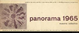 Folleto &quot;Panorama 1965: muestra colectiva&quot; en Galería de Arte Carrillo