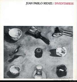 Folleto de la exposición &quot;Inventarios&quot; de Juan Pablo Renzi realizada en Arte Nuevo Gale...
