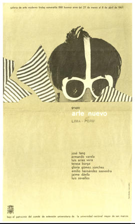 Afiche de exposición “Grupo Arte Nuevo Lima- Perú&quot;