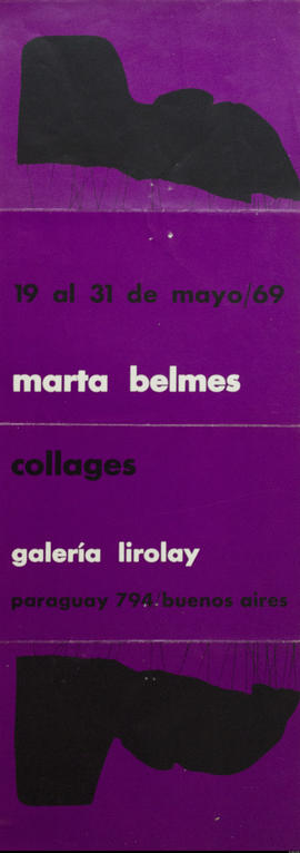 Afiche de exposición “Marta Belmes Collages&quot;