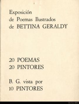 Catálogo de la exposición &quot;Exposición de Poemas ilustrados de Bettina Geraldy2