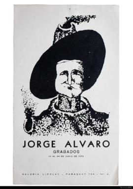 Afiche de exposición “Jorge Alvaro. Grabados&quot;
