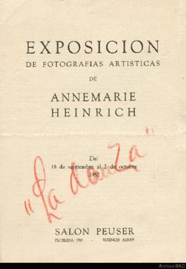 Exposición de fotografías artísticas de Annemarie Heinrich