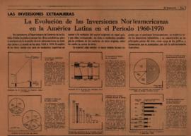 Artículo periodístico &quot;Las inversiones extranjeras: la evolución de las inversiones norteamericanas en la América Latina en el período 1960-1970&quot;
