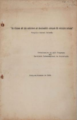 Ponencia de Virgilio Rafael Beltrán &quot;El estado de los estudios de sociología militar en Amér...