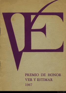 Catálogo de la exposición del &quot;Premio de honor Ver y estimar 1967&quot;