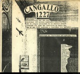 Catálogo de la exposición &quot;Artistas ex inquilinos de Cangallo 1227&quot; realizada en el Museo de Artes Plásticas Eduardo Sívori