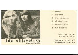 Catálogo de la exposición &quot;Ida Olijavetsky: esculturas&quot;