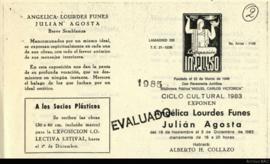 Catálogo de la exposición “Angélica Lourdes Funes, Julián Agosta&quot;
