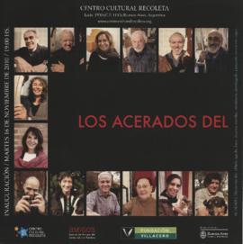 Invitación a la inauguración de la exposición &quot;Los acerados del acero&quot; presentada por Fundación Villacero en el Centro Cultural Recoleta