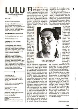 Editorial de Lulú: revista de teorías y técnicas musicales, Año 1, no. 4 (copia)