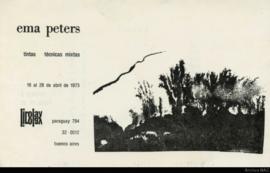 Catálogo de la exposición &quot;Ema Peters: tintas-técnicas mixtas&quot;