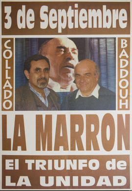 Afiche de campaña electoral del Frente de Unidad Telefónica. Lista Marrón &quot;3 de Septiembre&q...