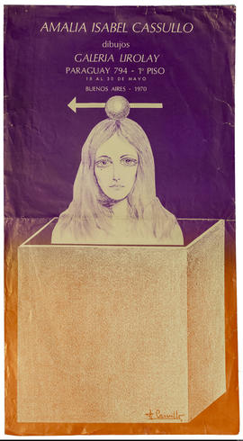 Afiche de exposición “Amalia Isabel Casullo Dibujos&quot;