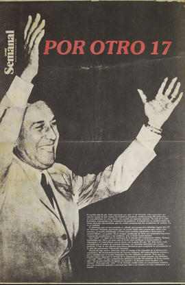 Afiche político del Diario La Voz Semanal &quot;Por otro 17&quot;