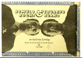 Afiche de exposición “Rómulo Rochi y Eduardo Ruano&quot;