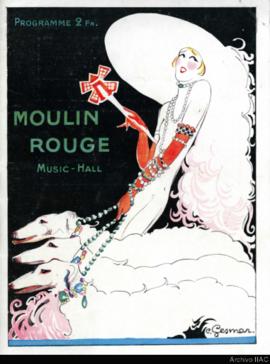 Programa de espectáculos del &quot;Moulin Rouge&quot;