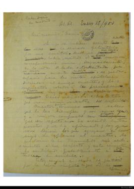 Carta de Eduardo Schiaffino a Rubén Darío