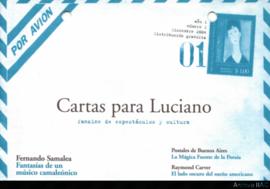 Cartas para Luciano: fanzine de espectáculos y cultura