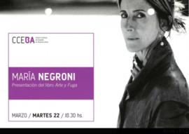 Invitación &quot;María Negroni: Presentación del libro Arte y Fuga&quot;