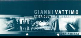 Folleto &quot;Gianni Vattimo: Ética, cultura y desarrollo&quot;