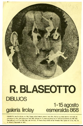 Afiche de exposición “R. Blaseotto Dibujos&quot;
