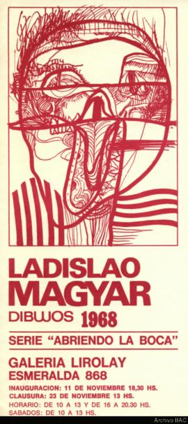 Folleto de la exposición &quot;Ladislao Magyar: dibujos&quot;