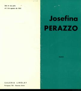 Catálogo de la exposición &quot;Josefina Perazzo: óleos&quot;