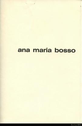 Folleto de la exposición &quot;Ana María Bosso&quot;