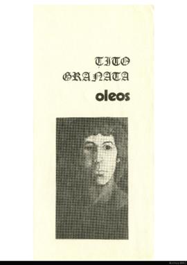 Catálogo de la exposición &quot;Tito Granata: óleos&quot;