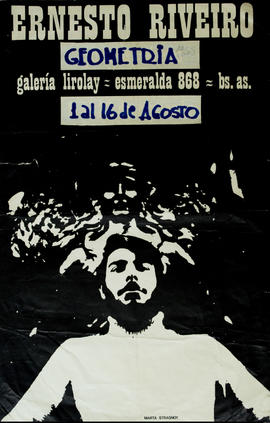 Afiche de exposición “Ernesto Riveiro Geometría&quot;