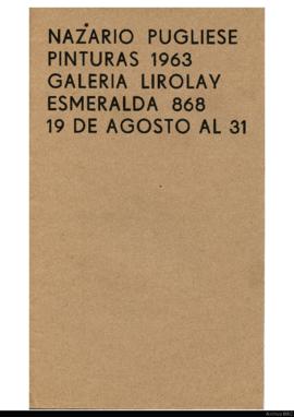 Folleto de la exposición &quot;Nazario Pugliese: pinturas 1963&quot;
